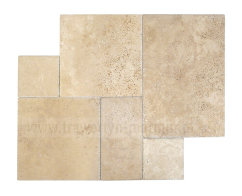 Trawertyn płytki Ivory UF/H/C Square Pavio