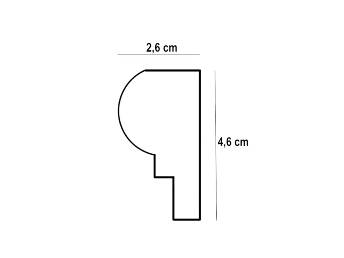 Dekor trawertynowy Yellow I Step 4,5cm x 30,5cm