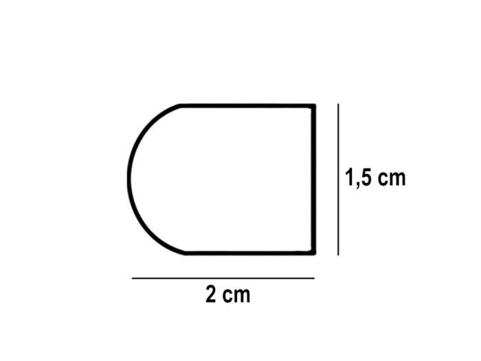 Dekor trawertynowy Noce Pencil 1,5cm x 30,5cm