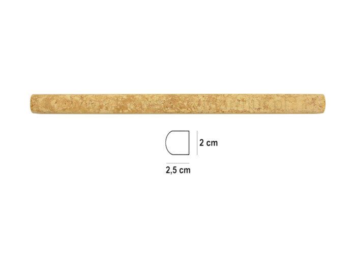 Dekor trawertynowy Yellow Pencil 2cm x 30,5cm
