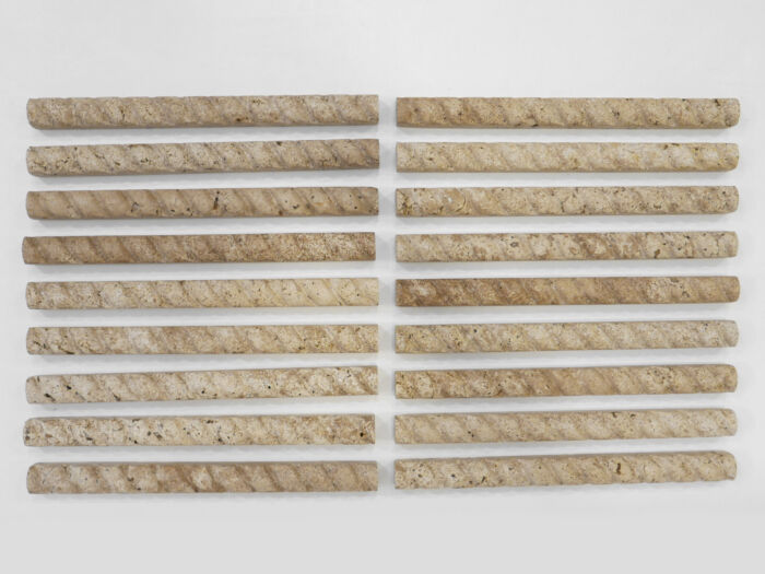 Trawertyn kamień naturalny dekor półwałek listwa tuscany rafaello 2x30