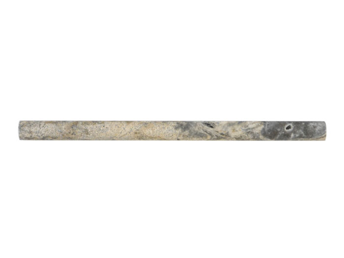 Trawertyn szary kamień naturalny dekor półwałek listwa silver 2x30