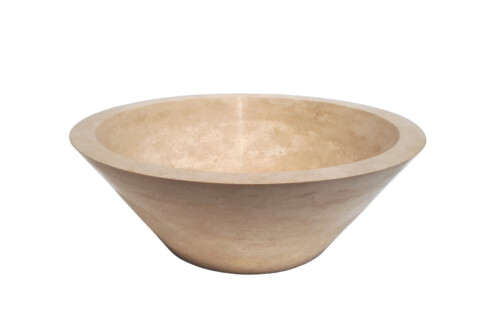 Umywalka kamienna nablatowa trawertyn Ivory CM-05-1