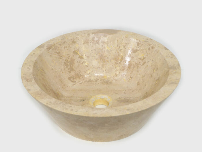 Umywalka kamienna nablatowa trawertyn Ivory CM-05-1
