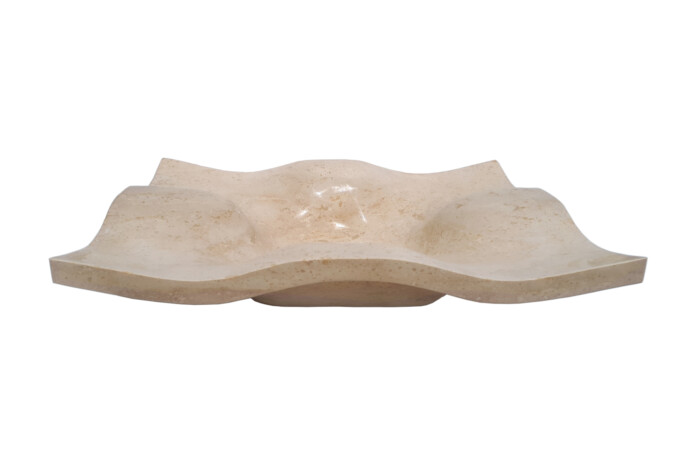Umywalka kamienna nablatowa trawertyn Ivory CM-09