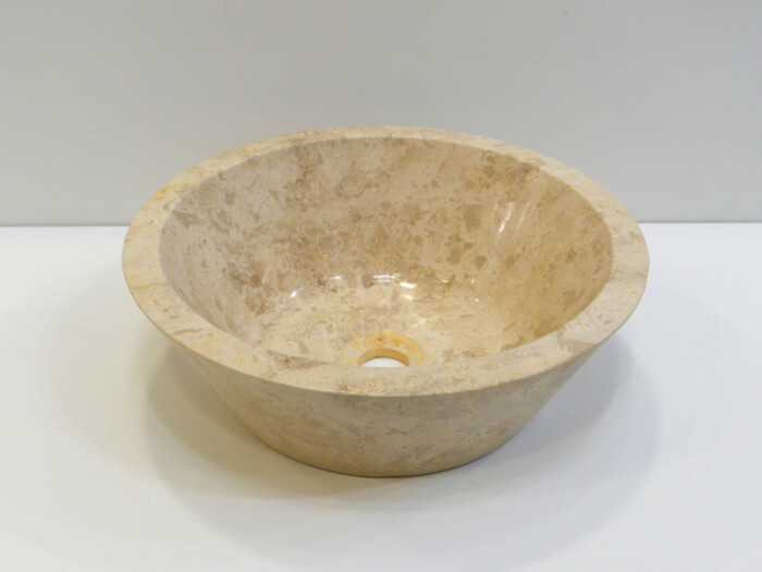 Umywalka kamienna nablatowa trawertyn Ivory CM-05-1