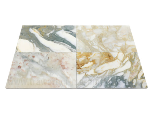 Płytki marmurowe podłogowe 30x50 marmur Calacatta Yellow Green polerowany