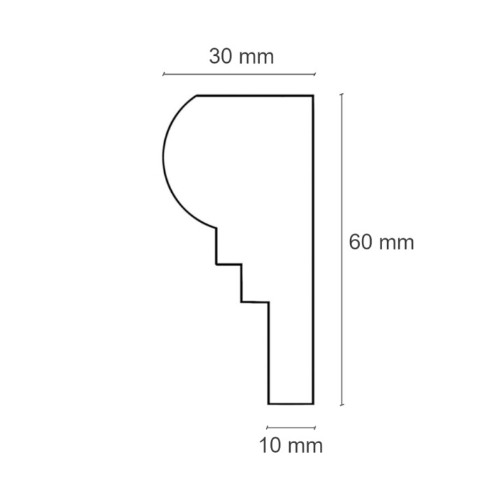 Dekor trawertyn Leonardo II Step 6cm x 30,5cm - obrazek 4