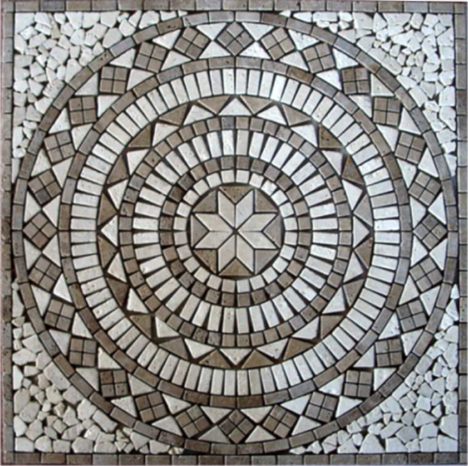 Mozaika kamienna - medalion