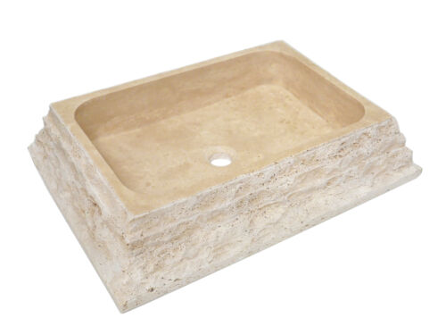 Umywalka kamienna nablatowa trawertyn Ivory CM-13