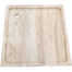 Brodzik z kamienia naturalnego trawertyn 110x110 Ivory